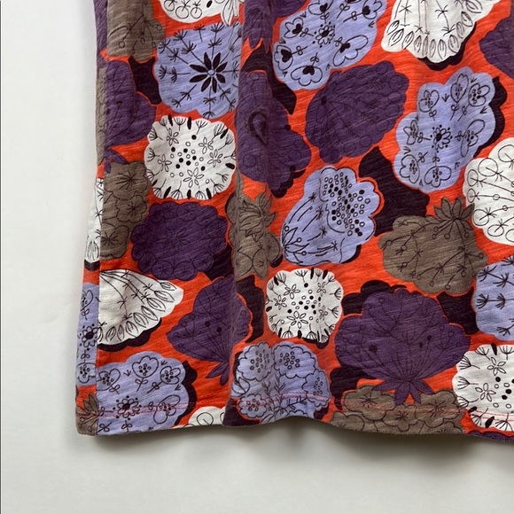 Boden Purple and Orange Sheath Midi Dress with 3/4 Sleeves and V-Neck US6 - Picture 8 of 11